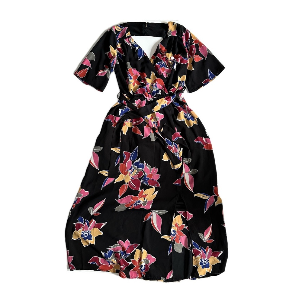 Trixxi backless tropical midi dress